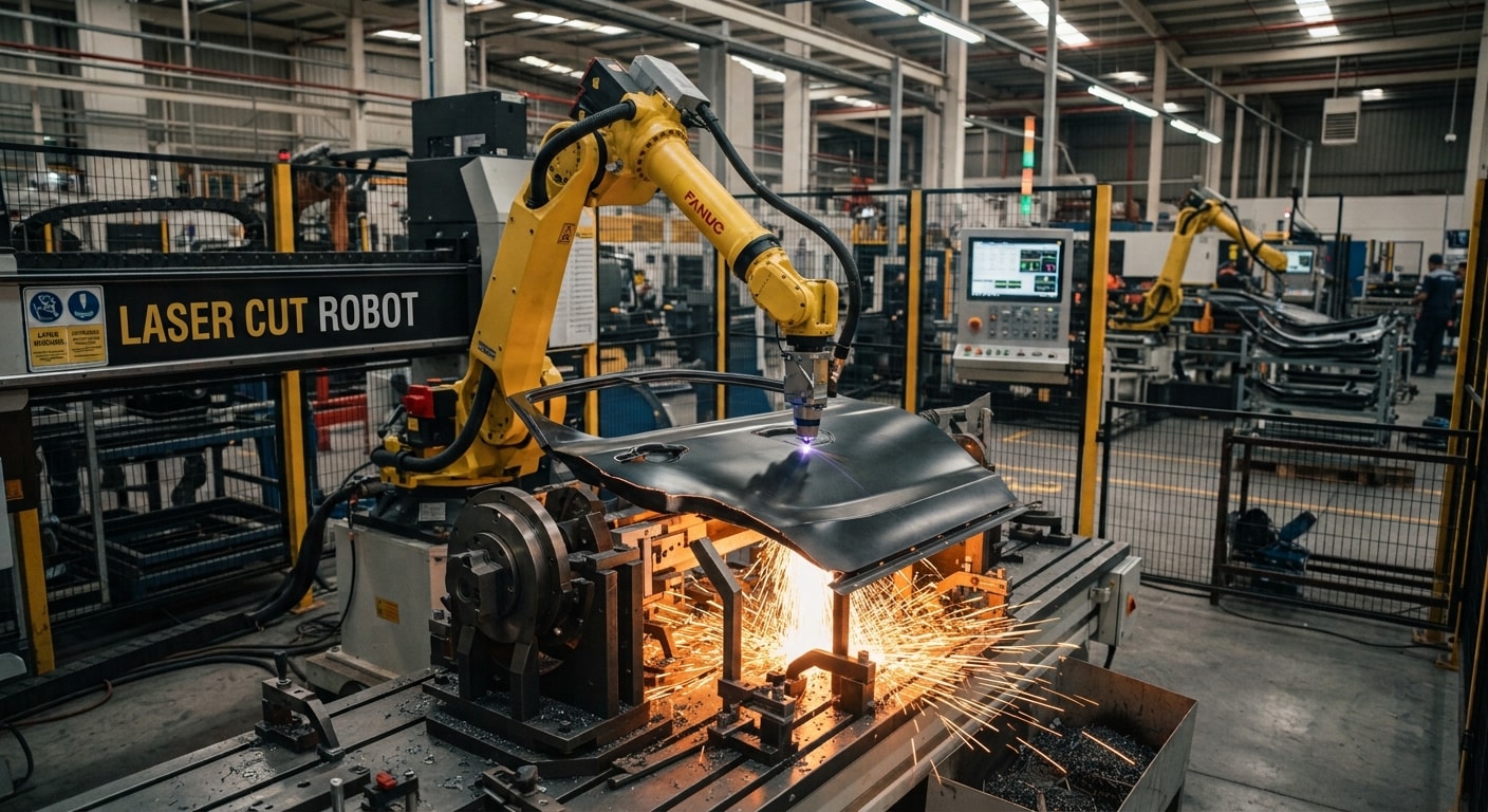 Robot soldadora láser 3000W con brazo de 6 ejes